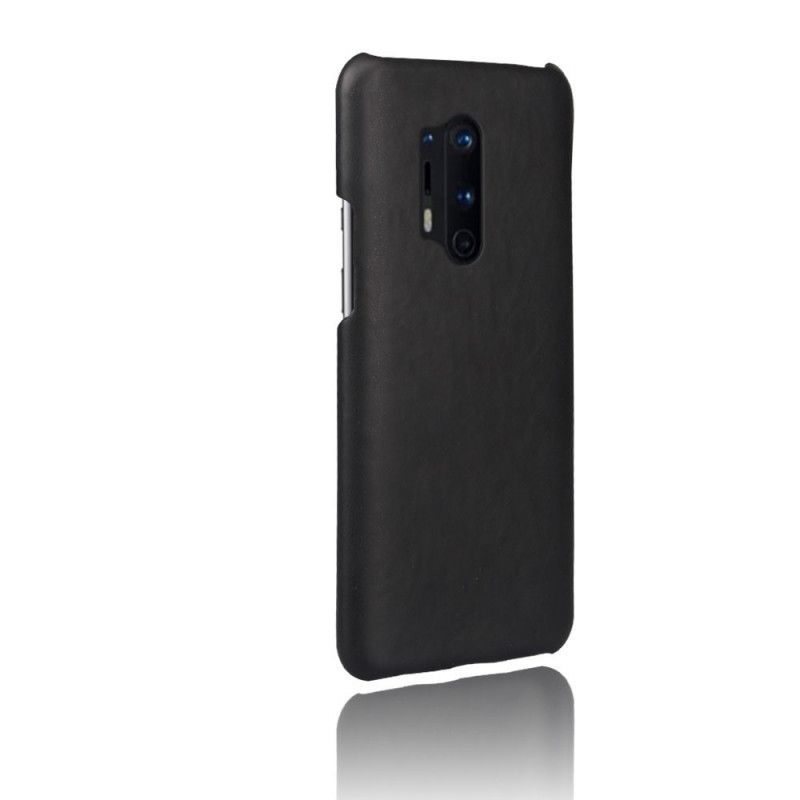 Etui OnePlus 8 Pro Czerwony Czarny Efekt Skóry Ksq