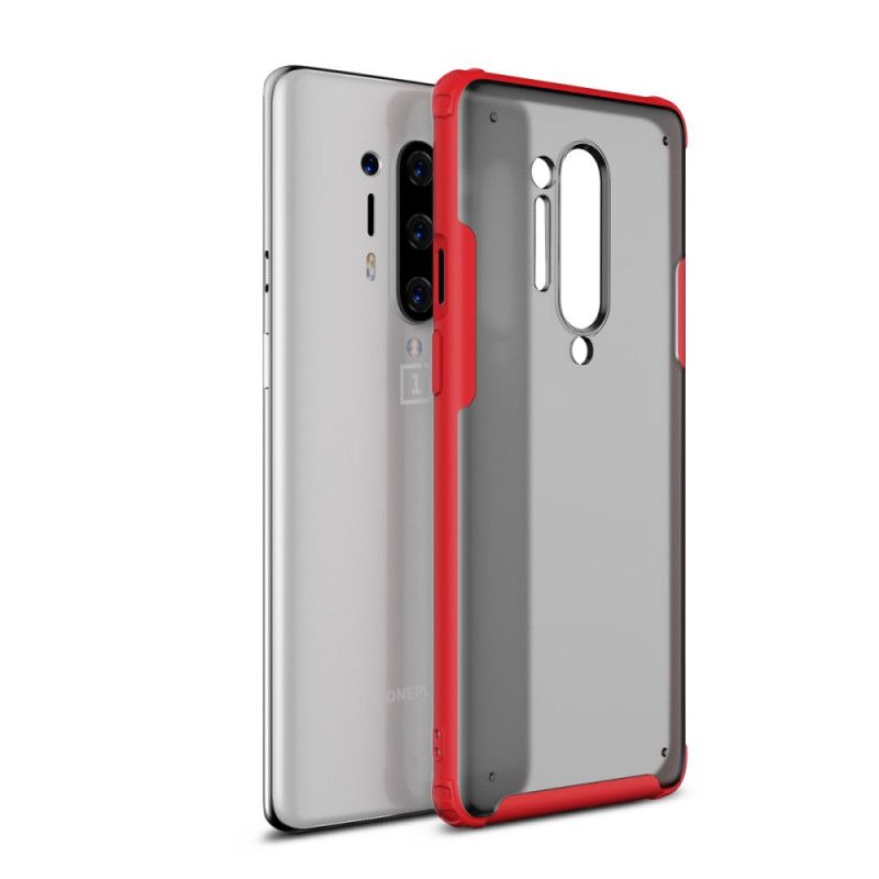 Etui OnePlus 8 Pro Czerwony Czarny Matowa Hybryda Etui Ochronne