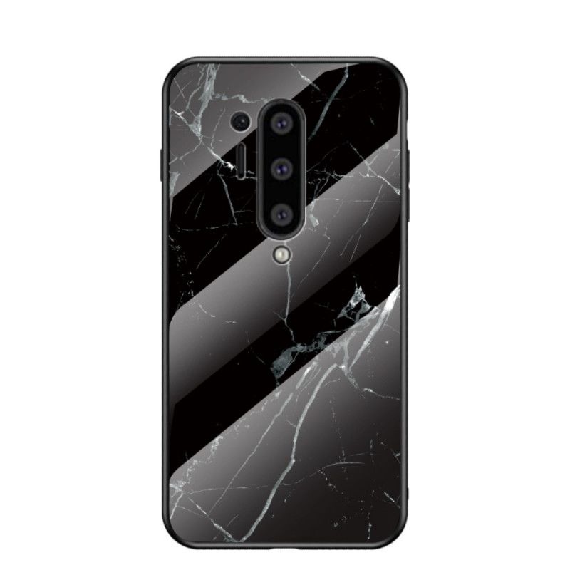 Futerały OnePlus 8 Pro Biały Czarny Etui na Telefon Szkło Hartowane W Kolorach Premum