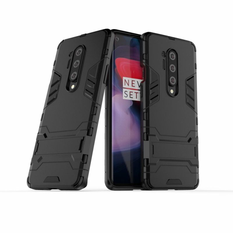 Futerały OnePlus 8 Pro Czerwony Czarny Etui na Telefon Język