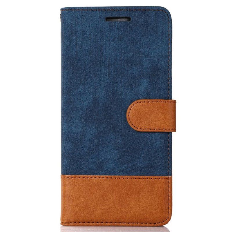 Etui Folio do Samsung Galaxy S23 Plus 5G Dwukolorowy W Dotyku