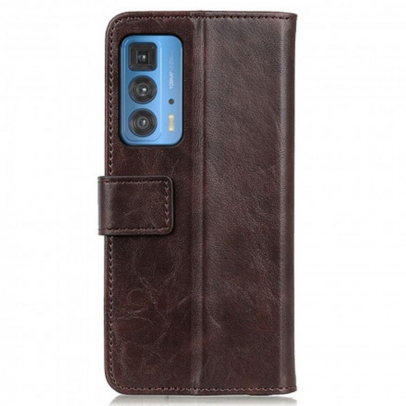 Etui Folio Do Motorola Edge 20 Pro Skórzany Styl Khazneh Elegance