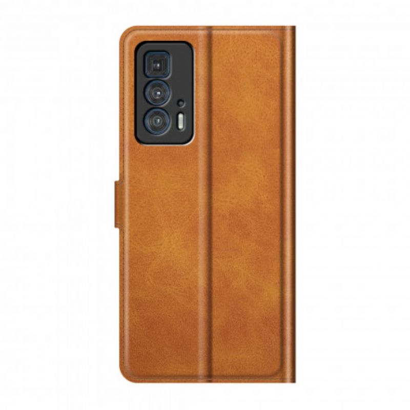 Etui Folio Do Motorola Edge 20 Pro Slim Ekstremalny Efekt Skóry