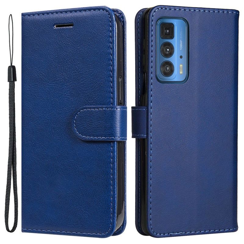 Etui Folio Do Motorola Edge 20 Pro Solid Color Series Strappy