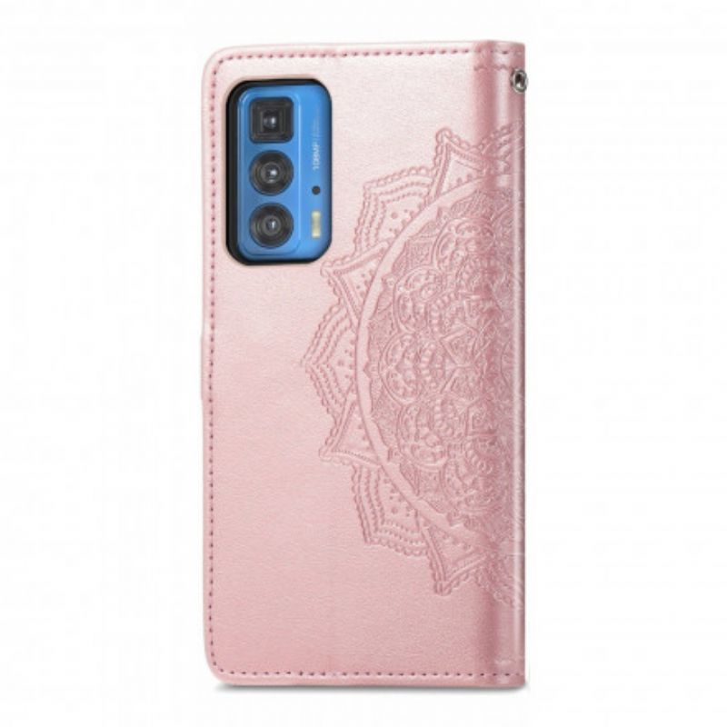 Etui Folio Motorola Edge 20 Pro Mandala Średniowiecze Etui Ochronne