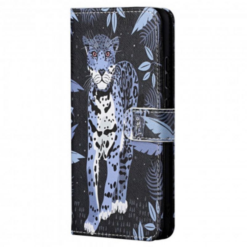 Obudowa Motorola Edge 20 Pro Etui Na Telefon Leopard Strappy