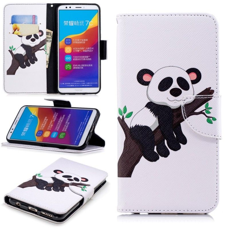 Etui Folio Honor 7C Leniwa Panda Etui Ochronne