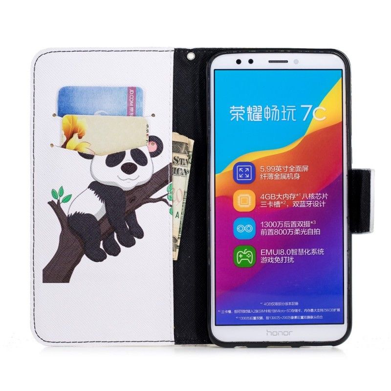 Etui Folio Honor 7C Leniwa Panda Etui Ochronne