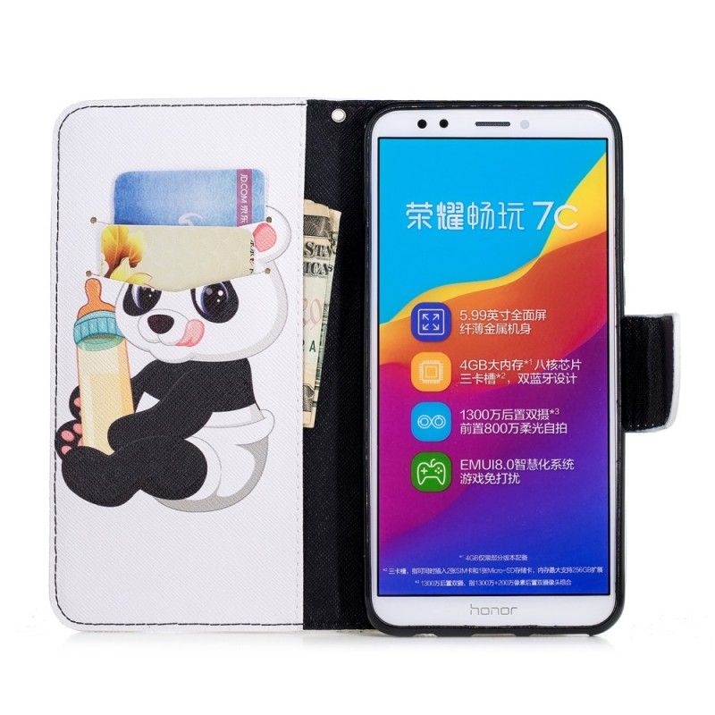 Etui Folio Honor 7C Mała Panda Etui Ochronne