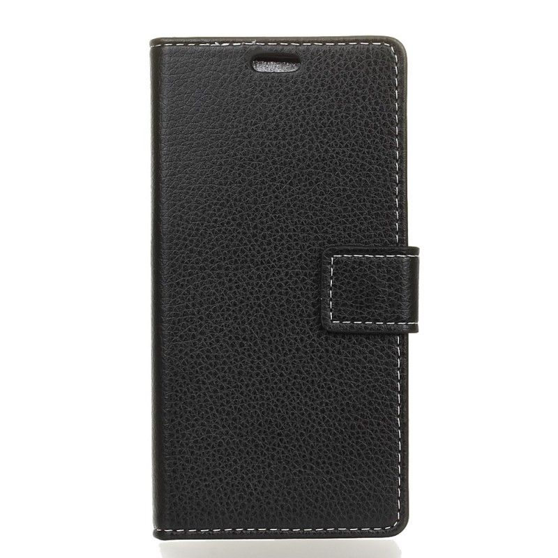 Etui Folio Sony Xperia L3 Biały Czarny Zszyta Sztuczna Skóra W Stylu Retro Etui Ochronne