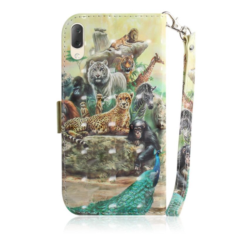 Etui Folio Sony Xperia L3 Zwierzęta Safari W Stringach Etui Ochronne