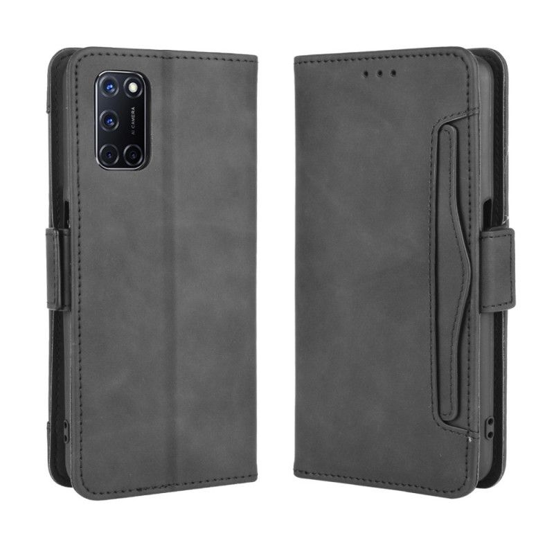 Etui Folio Oppo A72 Czerwony Czarny Multikarta Pierwszej Klasy Etui Ochronne