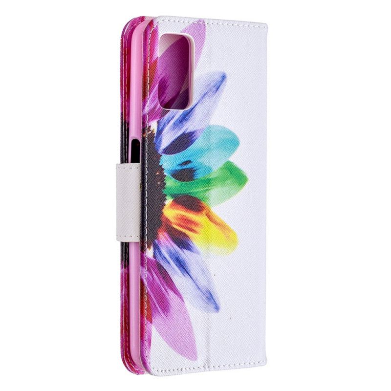 Etui Folio Oppo A72 Kwiat Akwareli Etui Ochronne