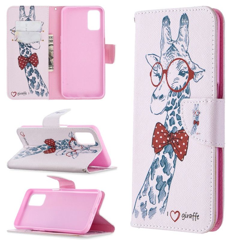 Etui Folio Oppo A72 Nerd Żyrafa