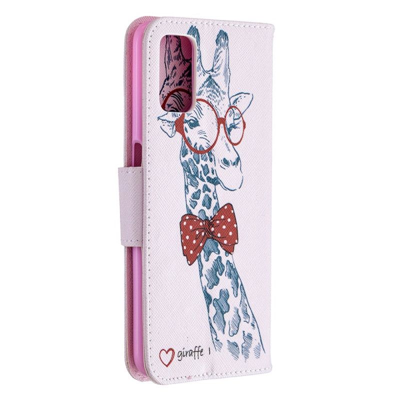 Etui Folio Oppo A72 Nerd Żyrafa