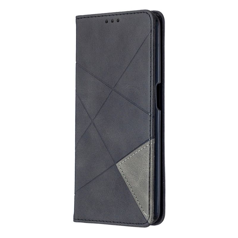 Flip Kotelot Oppo A72 Szary Czarny Styl Artysty Etui Ochronne