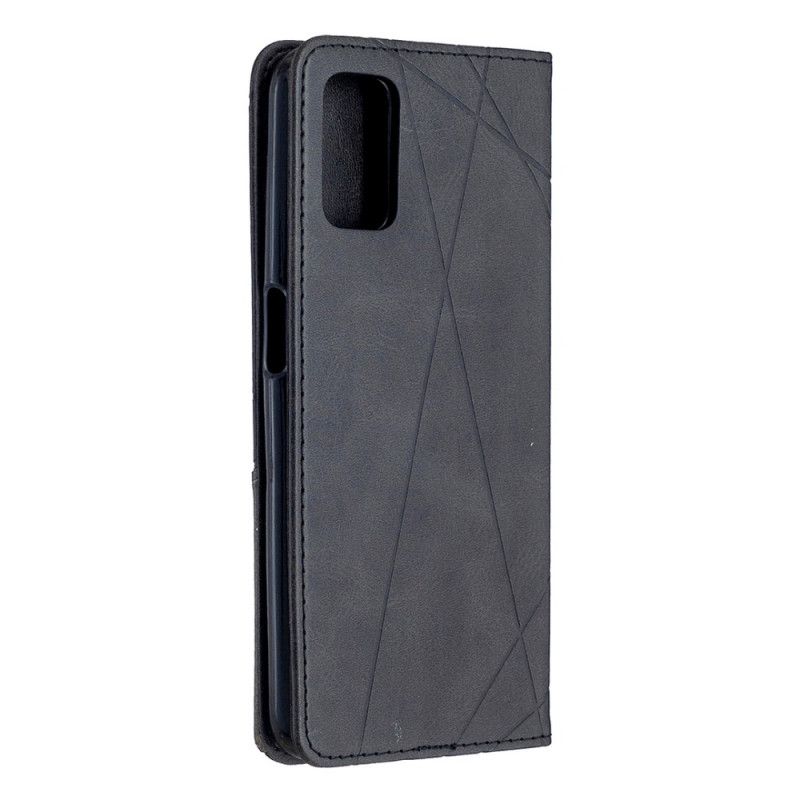 Flip Kotelot Oppo A72 Szary Czarny Styl Artysty Etui Ochronne