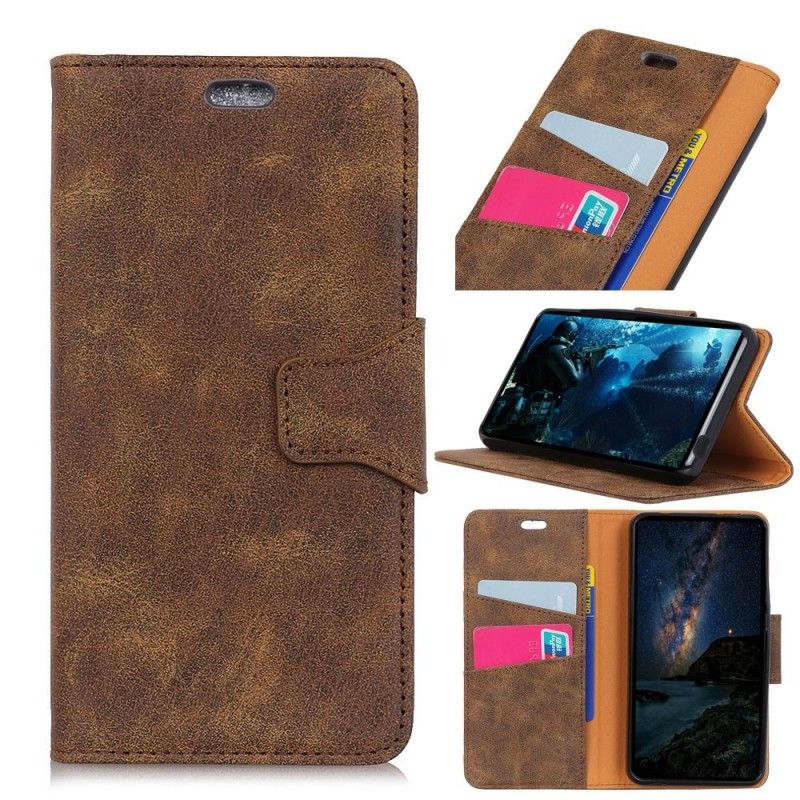 Etui Folio Samsung Galaxy S10 Plus Klapa Ze Sztucznej Skóry W Stylu Retro