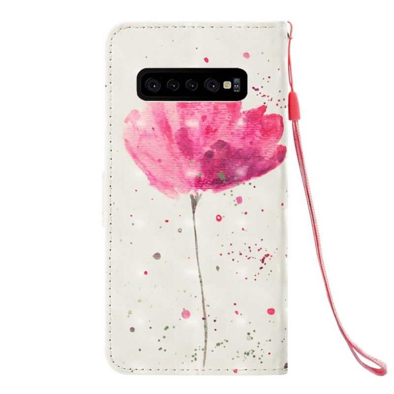 Etui Folio Samsung Galaxy S10 Plus Mak Akwarelowy Etui Ochronne