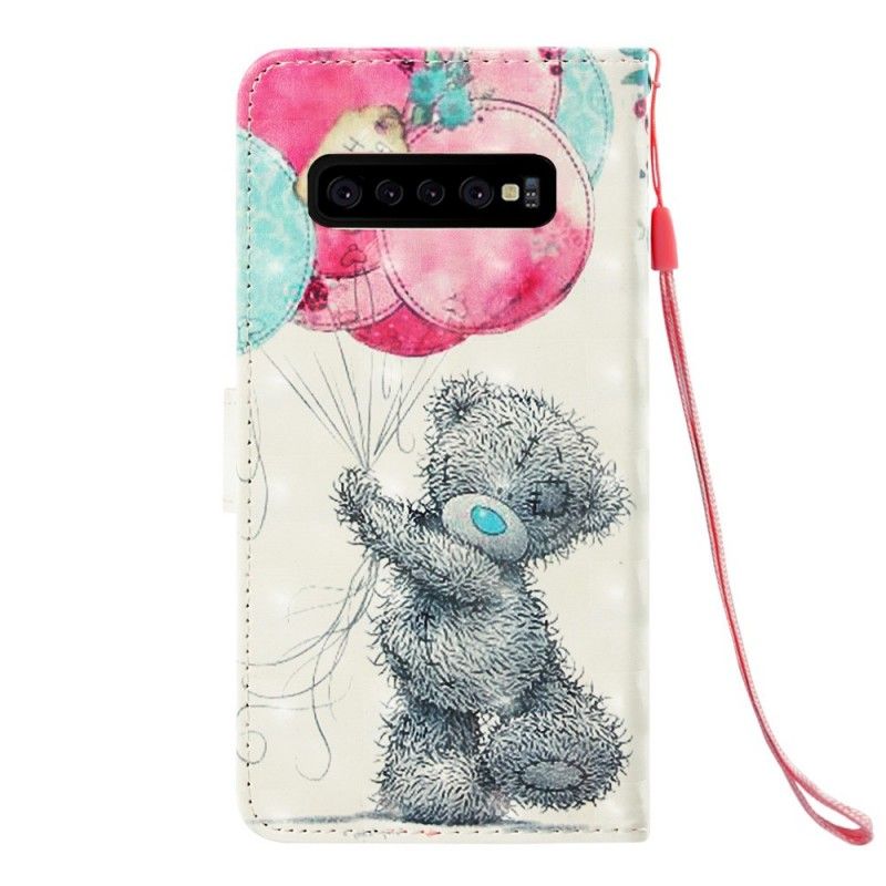 Etui Folio Samsung Galaxy S10 Plus Miś Z Okazji Urodzin