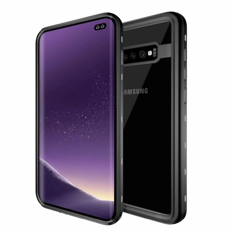 Etui Samsung Galaxy S10 Plus Biały Czarny Wodoodporny Redpepper