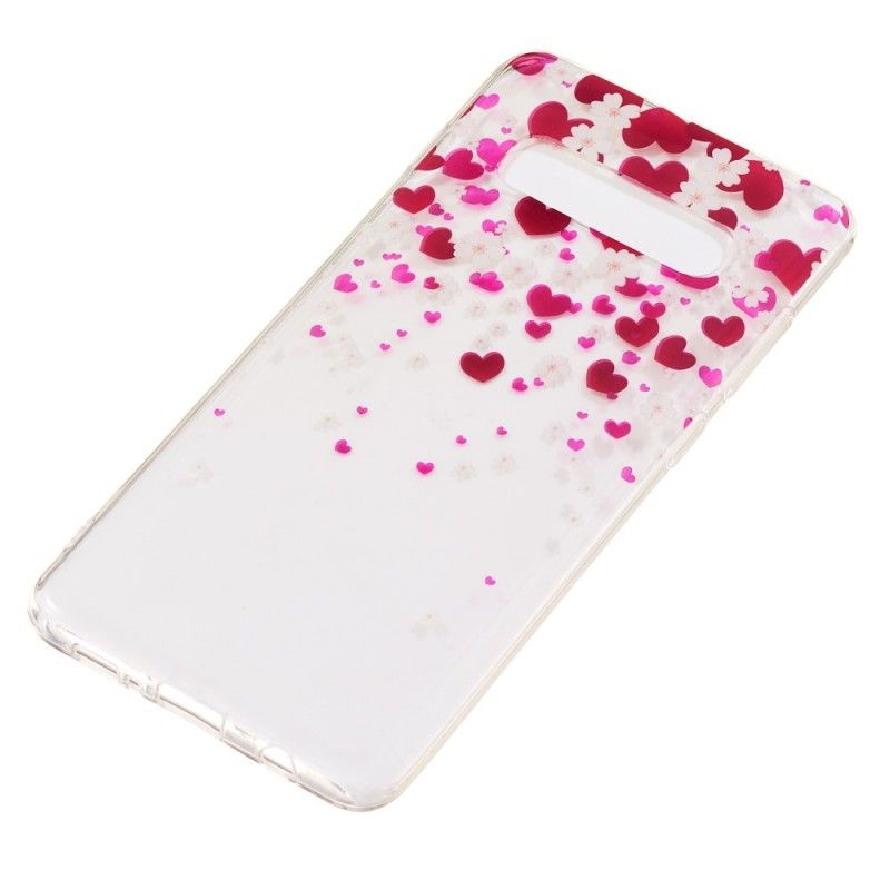 Etui Samsung Galaxy S10 Plus Deszcz Serc