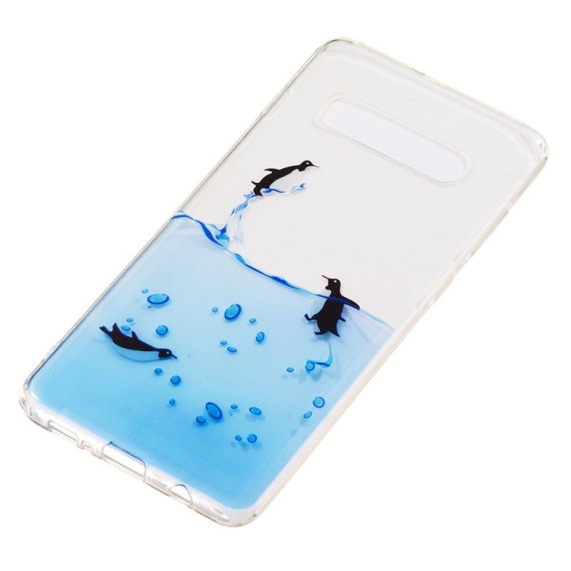 Etui Samsung Galaxy S10 Plus Gra W Pingwiny Etui Ochronne