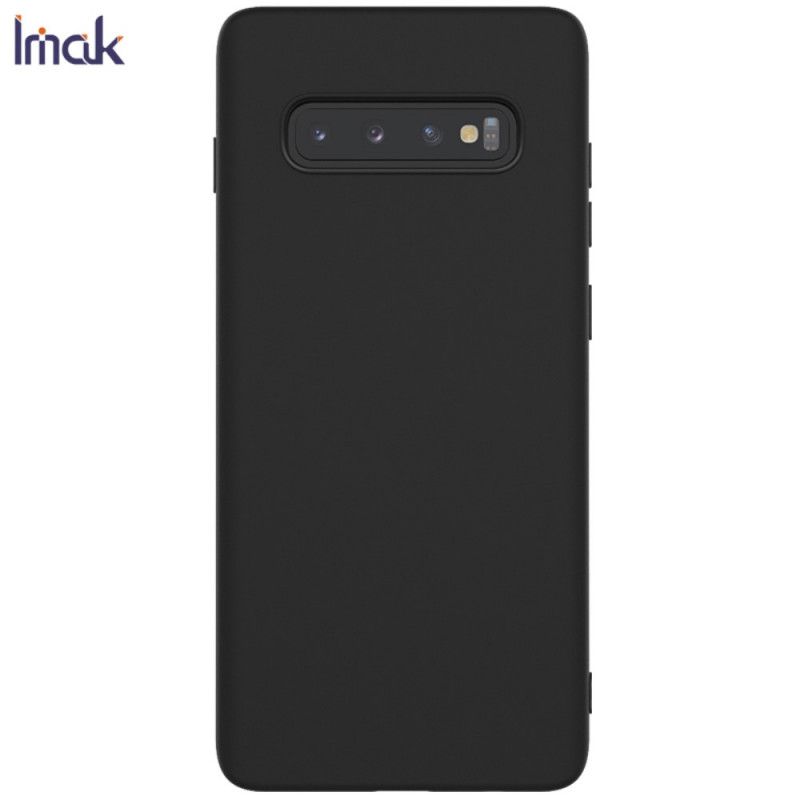 Etui Samsung Galaxy S10 Plus Granatowy Czarny Mata Silikonowa Serii Uc-1 Imak