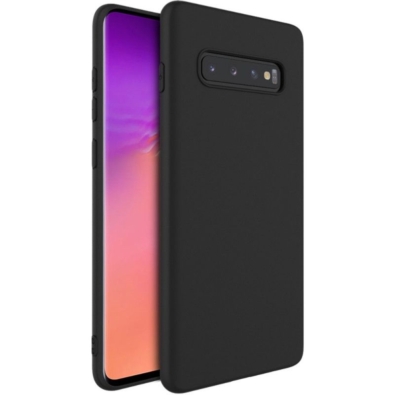 Etui Samsung Galaxy S10 Plus Granatowy Czarny Mata Silikonowa Serii Uc-1 Imak