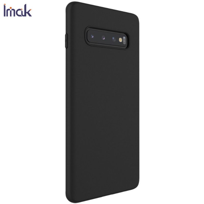 Etui Samsung Galaxy S10 Plus Granatowy Czarny Mata Silikonowa Serii Uc-1 Imak