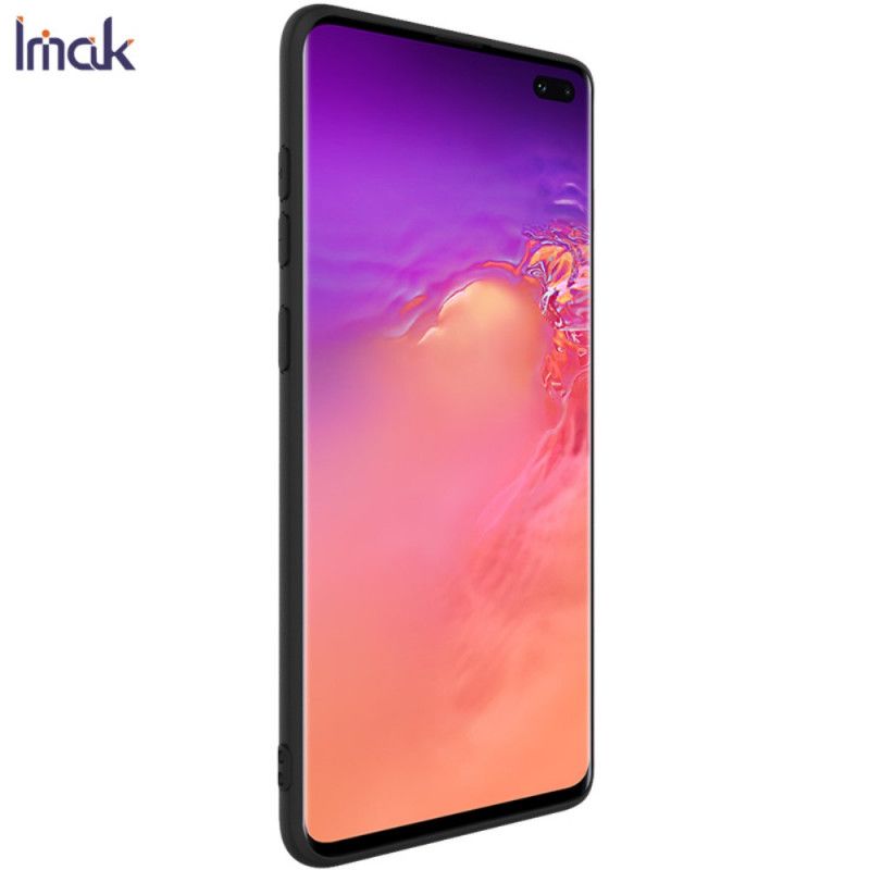 Etui Samsung Galaxy S10 Plus Granatowy Czarny Mata Silikonowa Serii Uc-1 Imak