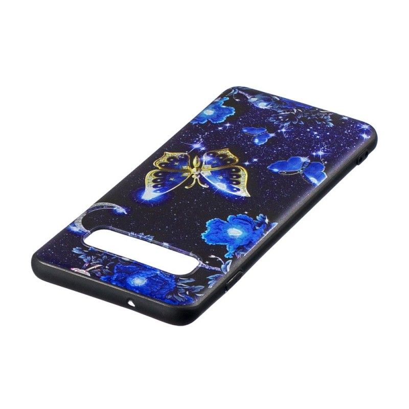 Etui Samsung Galaxy S10 Plus Złoty Motyl Etui Ochronne