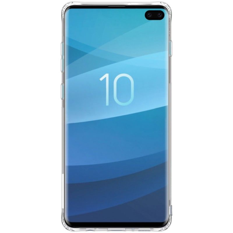 Futerały Samsung Galaxy S10 Plus Biały Przezroczysty Nillkin