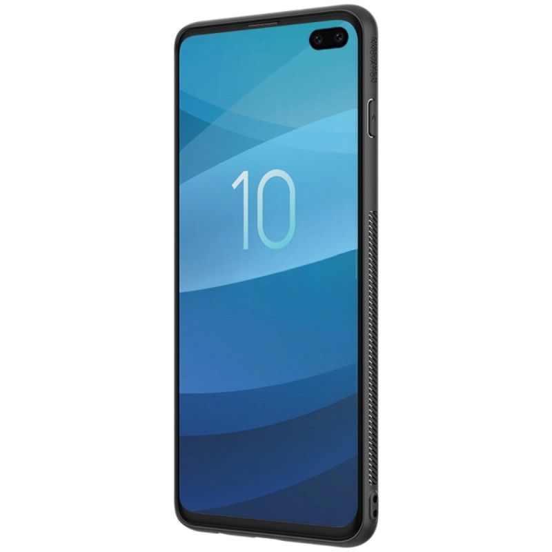 Futerały Samsung Galaxy S10 Plus Etui na Telefon Teksturowana Skóra Nillkin