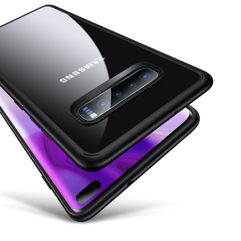 Futerały Samsung Galaxy S10 Plus Granatowy Czerwony Seria Usams Mant