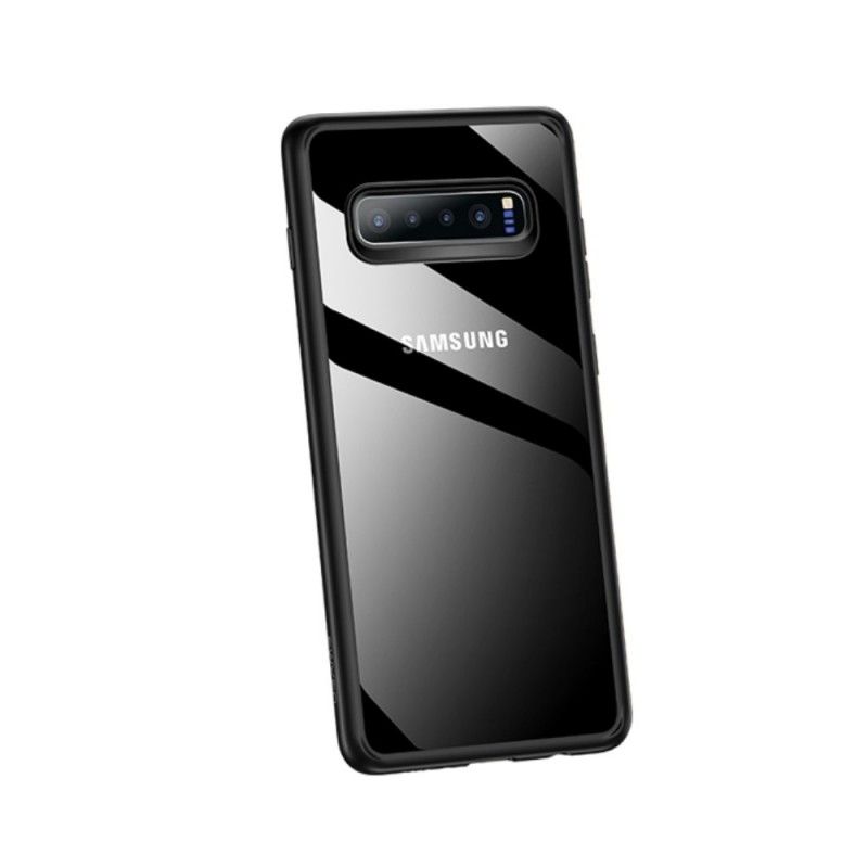 Futerały Samsung Galaxy S10 Plus Granatowy Czerwony Seria Usams Mant