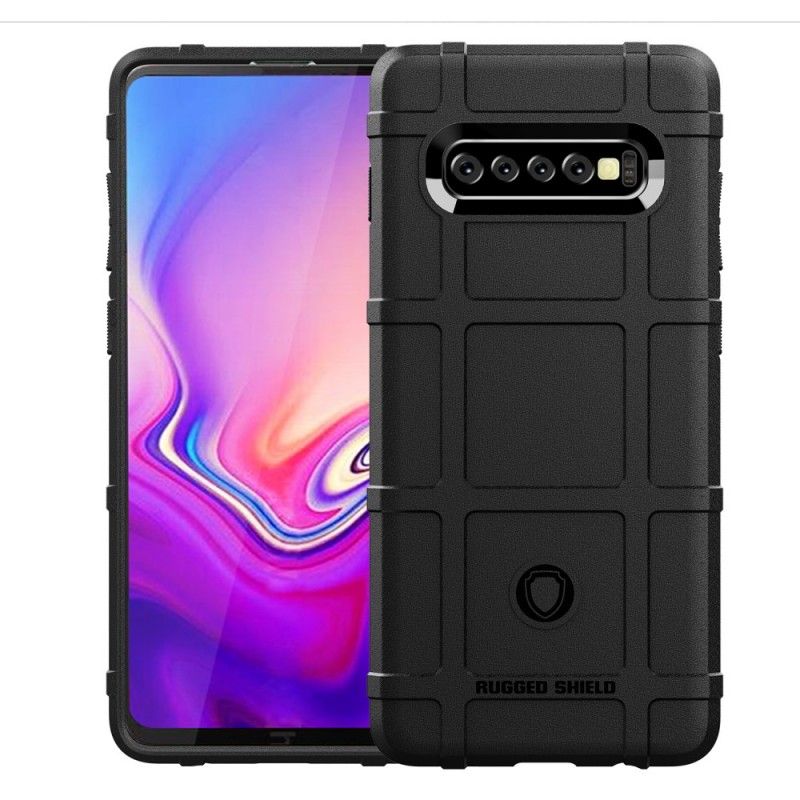 Futerały Samsung Galaxy S10 Plus Szary Czarny Etui na Telefon Wytrzymała Tarcza