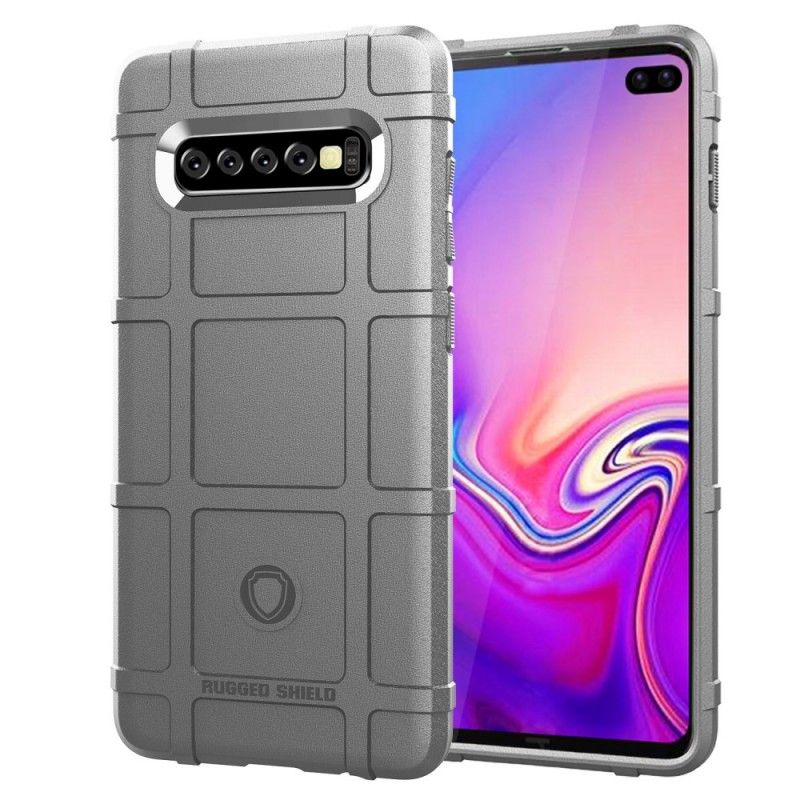 Futerały Samsung Galaxy S10 Plus Szary Czarny Etui na Telefon Wytrzymała Tarcza