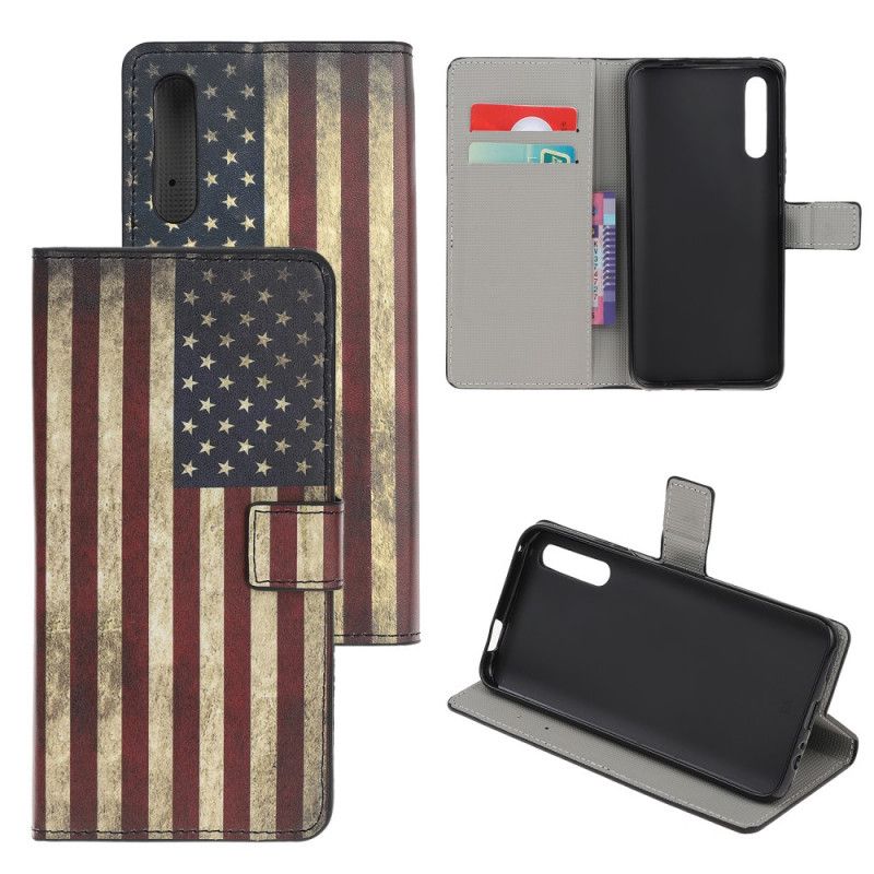 Etui Folio Huawei P Smart S Flaga Usa