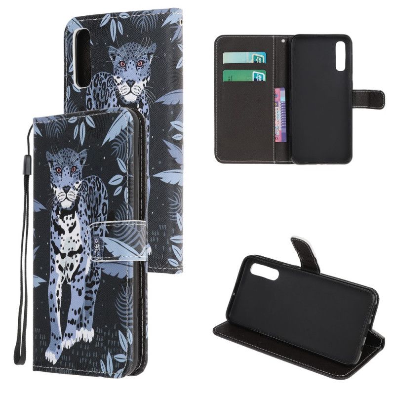 Etui Folio Huawei P Smart S Lampart Ze Stringami Etui Ochronne