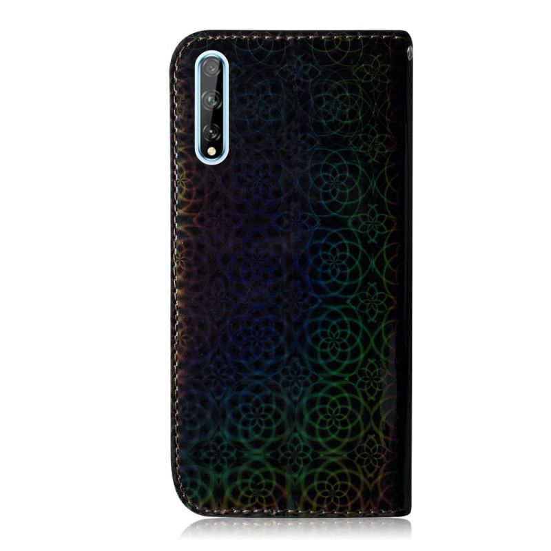 Etui Folio Huawei P Smart S Szary Czarny Czysty Kolor