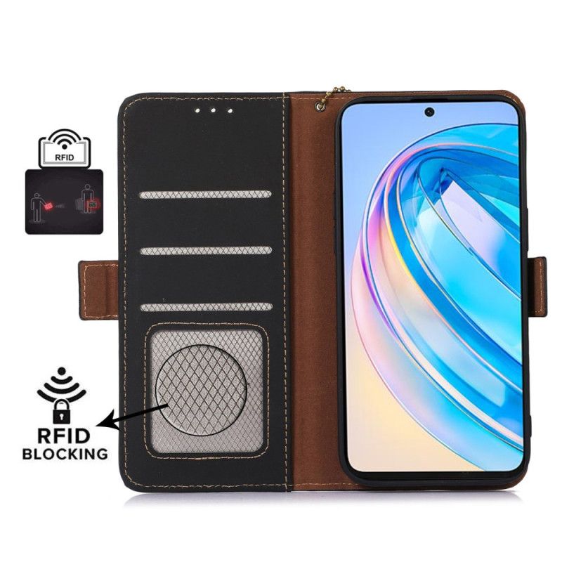 Etui Folio Huawei Nova 12s Blokowanie Rfid Ze Skóry Etui Ochronne