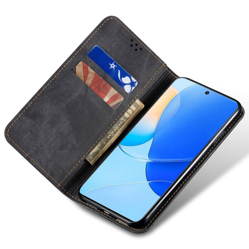 Flip Kotelot Huawei Nova 12s Tkanina Dżinsowa