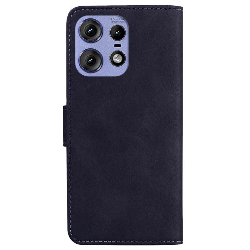 Etui Folio Motorola Edge 50 Pro Efekt Zamszu Etui Ochronne