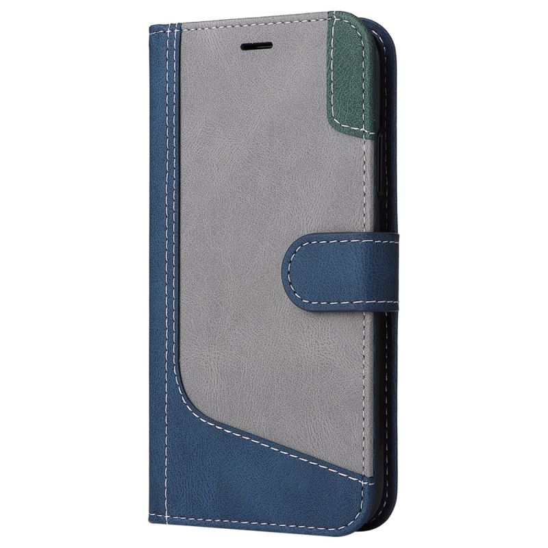 Etui Folio Motorola Edge 50 Pro Trójkolorowy Z Paskiem Etui Ochronne