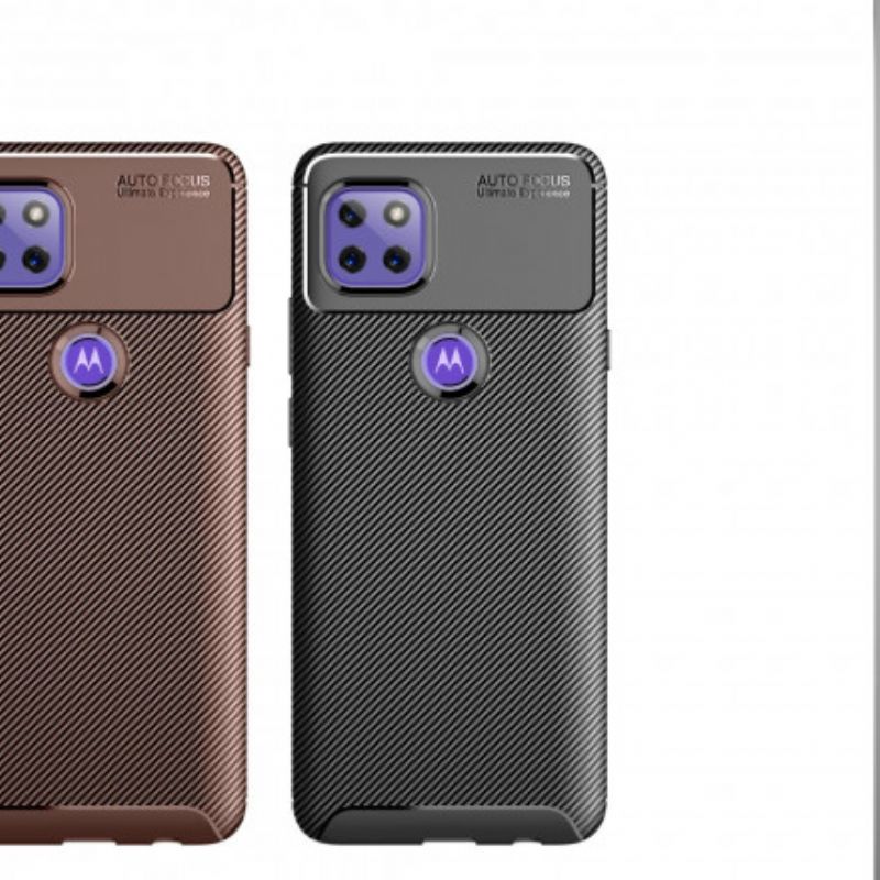 Etui Moto G 5g Elastyczna Tekstura Włókna Węglowego