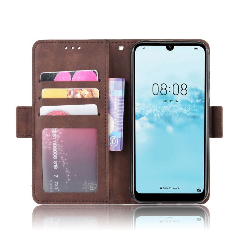 Etui Folio Huawei Y5 2019 Czerwony Czarny Multikarta Pierwszej Klasy Etui Ochronne