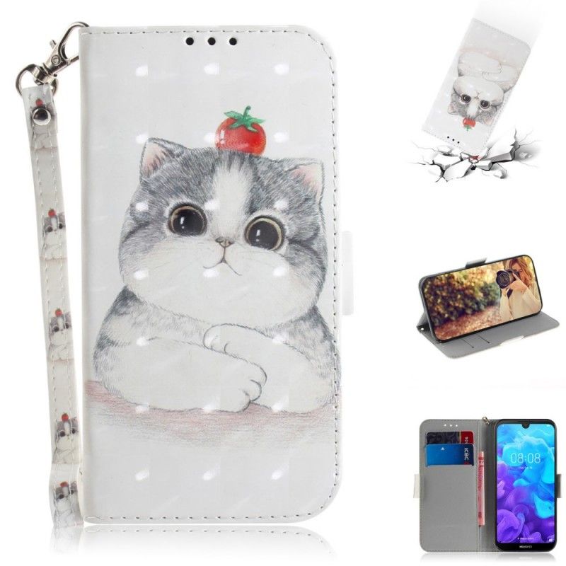 Etui Folio Huawei Y5 2019 Pomidor Na Stringach Cat