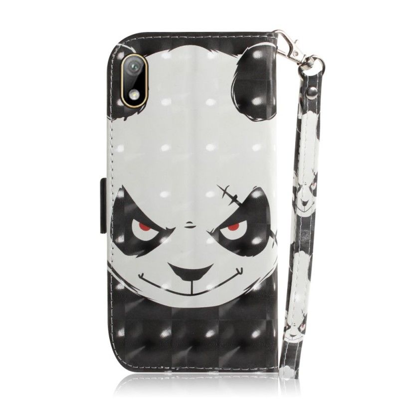 Etui Folio Huawei Y5 2019 Wściekła Panda Ze Stringami