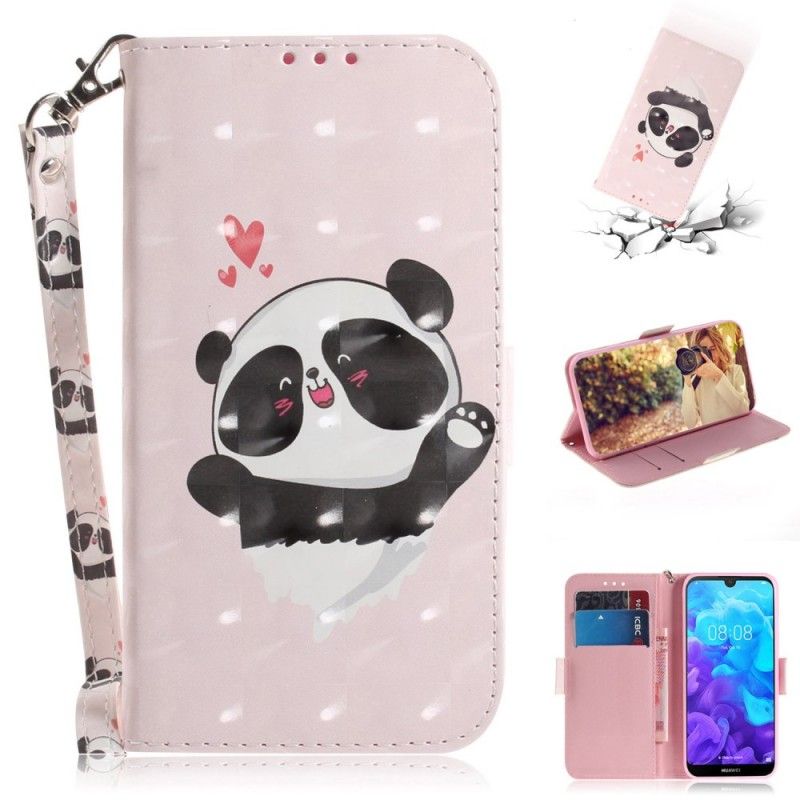 Obudowa Huawei Y5 2019 Etui na Telefon Panda Love Ze Stringami